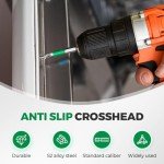 Magnetic Screwdriver Drill Bit Set - 12pcs