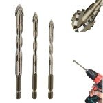 Quad Edge Sawtooth Drill Bit Set for Masonry