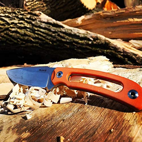 Ruike Fixed Blade Knive, Orange, G10 (F815-J)