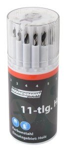 11-Piece Wood Drill Bit Set by Brüder Mannesmann