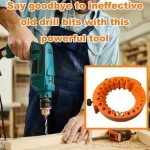 Electric Drill Bit Sharpener Attachment for Grinders