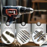 Quad Edge Sawtooth Drill Bit Set for Masonry