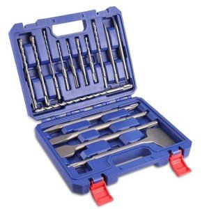 WORKPRO 16-Piece Rotary Hammer Drill Bit Set