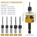 5-Piece Countersink Drill Bit Set with Stop