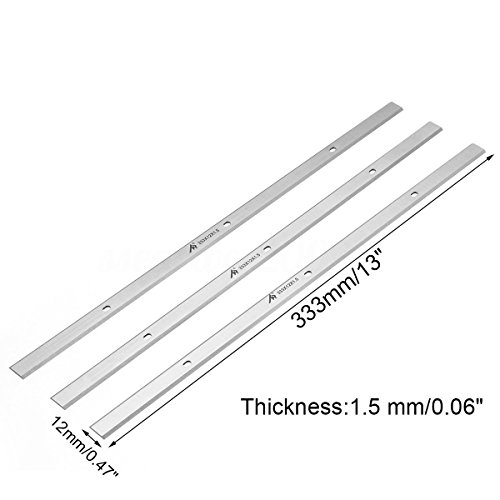 13" Inch HSS Planer Knive Blade for WEN 6552 13-Inch Replacement 3-Blade Set of 3
