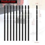10-Pack M35 Cobalt Drill Bits for Hard Metal