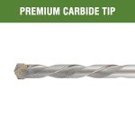 HLOFIZI 1/2" x 8" Carbide Masonry Drill Bits