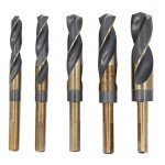 5-Piece High-Speed Steel Gold Drill Bit Set