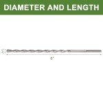 HLOFIZI 1/4" Masonry Drill Bit Set (2 Pack)