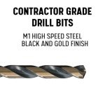 5-Piece High-Speed Steel Gold Drill Bit Set