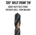 5-Piece High-Speed Steel Gold Drill Bit Set