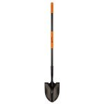 AgroPro Heavy Duty Metal Shovel with Fiberglass Handle
