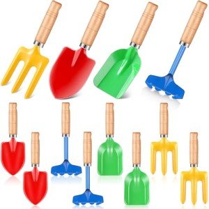 Kids Gardening Tool Set - 12 Pieces with Handles