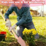 Kid's Pink Garden Shovel with Wooden Handle
