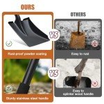 Versatile 31” Square Shovel with D-Handle