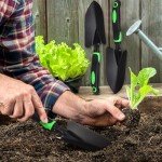 12 Pcs Heavy Duty Garden Shovels with TPR Handle