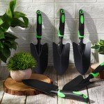 12 Pcs Heavy Duty Garden Shovels with TPR Handle