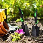 12 Pcs Heavy Duty Garden Shovels with TPR Handle