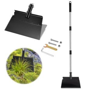 Heavy Duty Flat Shovel with Adjustable 54" Handle