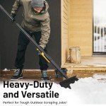 Adjustable 59-Inch Heavy Duty Garden & Snow Scraper