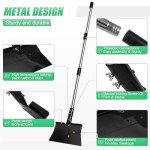Heavy Duty Flat Shovel with Adjustable 54" Handle