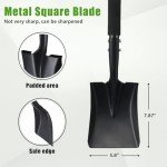 31-Inch Heavy Duty Flat Shovel for Garden Use