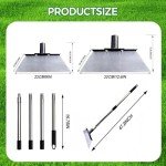 Heavy Duty Adjustable Garden Shovel with Scraper