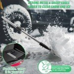 Heavy Duty Flat Shovel with Adjustable 54" Handle
