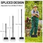 Adjustable 59-Inch Heavy Duty Garden & Snow Scraper