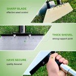 Heavy Duty Adjustable Garden Shovel with Scraper