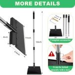 Heavy Duty Flat Shovel with Adjustable 54" Handle