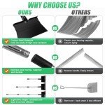 Heavy Duty Flat Shovel with Adjustable 54" Handle