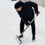 Heavy Duty Adjustable Garden Shovel with Scraper