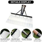 8.26-Inch Multifunctional Garden Cleaning Shovel Scraper