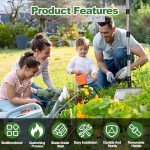 Adjustable 59" Heavy Duty Garden Cleaning Shovel