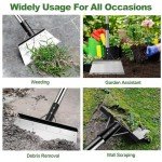 Adjustable 59" Heavy Duty Garden Cleaning Shovel
