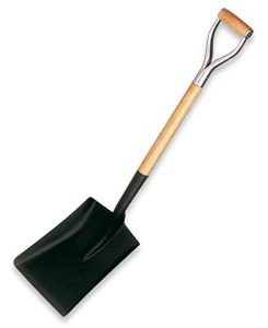 Square Garden Shovel with Wooden Handle - Altuna