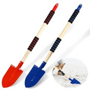 Kids Beach Shovels - 2 Pack with Foam Grip