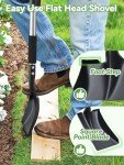 31" Flat Garden Shovel with D-Handle Grip