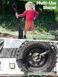 31" Flat Garden Shovel with D-Handle Grip