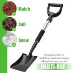 31" Flat Garden Shovel with D-Handle Grip