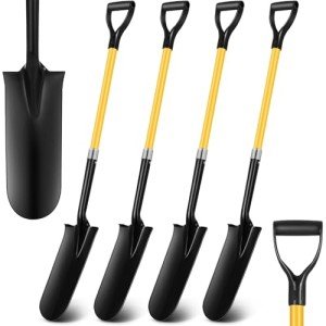 Leriton 4 Pack Heavy Duty Metal Digging Shovels