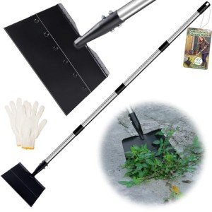 Adjustable 67-Inch Stainless Steel Garden Cleaning Shovel