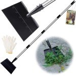 Adjustable 67-Inch Stainless Steel Garden Cleaning Shovel