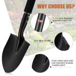 31" Portable Garden Shovel with D-Handle