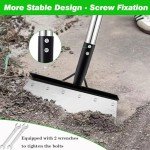 54 Inch Adjustable Heavy Duty Garden Cleaning Shovel