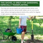Leriton 4 Pack Heavy Duty Metal Digging Shovels