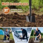 31" Portable Garden Shovel with D-Handle