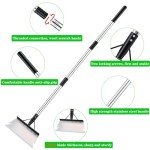 54 Inch Adjustable Heavy Duty Garden Cleaning Shovel