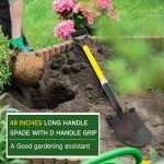 Leriton 4 Pack Heavy Duty Metal Digging Shovels
